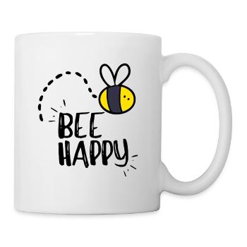Abeille heureuse! - Mug blanc - blanc - Droite