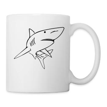 Hai - Vector Design - Tasse - Weiß - Rechts