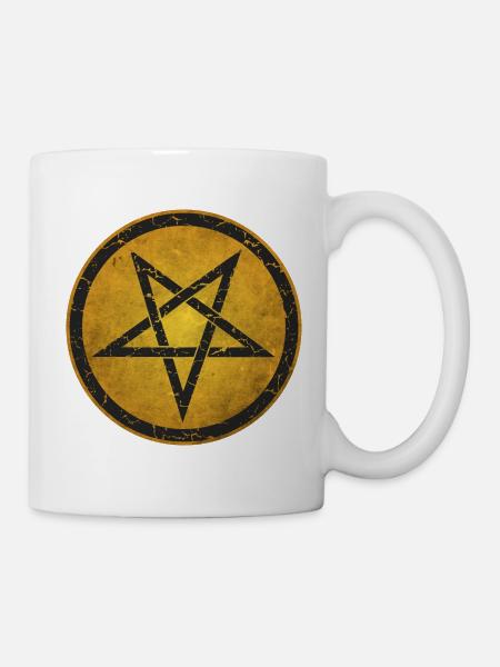Pentagramm - Tasse - Weiß