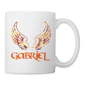 archangel gabriel fire - Mug - white - Right