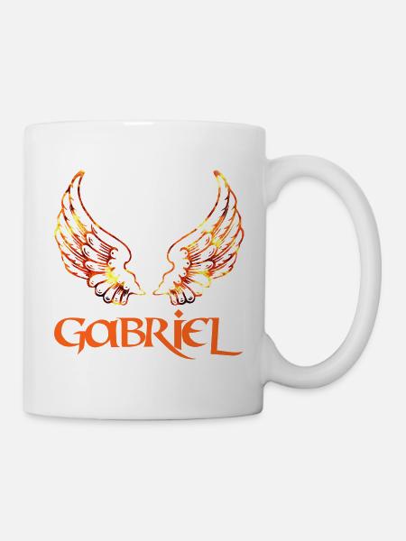 erzengel gabriel feuer - Tasse - Weiß