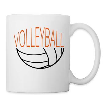 Volley-ball - Mug blanc - blanc - Droite