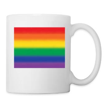 Arc-en-ciel / fierté - Mug blanc - blanc - Droite