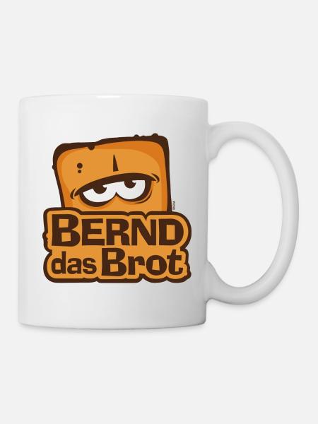 Bernd Das Brot Logo - Tasse - Weiß