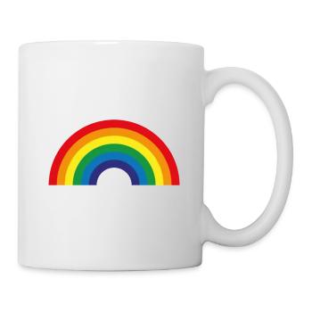 Arc-en-ciel - Mug blanc - blanc - Droite