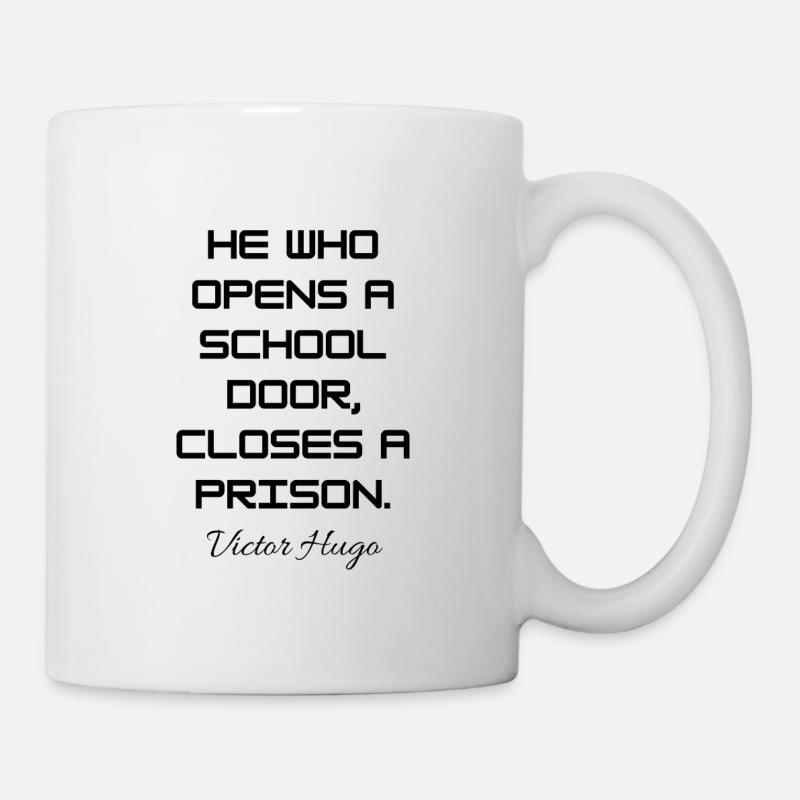 Victor Hugo - Tasse - Weiß