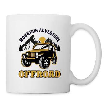 Véhicule tout-terrain Jeep tout-terrain - Mug blanc - blanc - Droite
