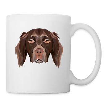 Petit Münsterländer - Mug blanc - blanc - Droite