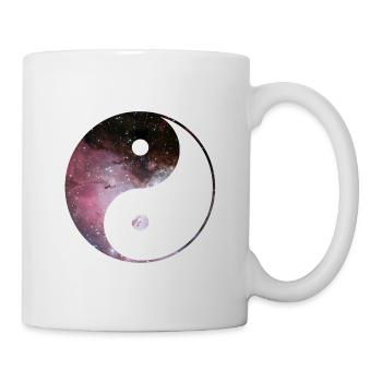 galaxie yin et yang - Mug blanc - blanc - Droite