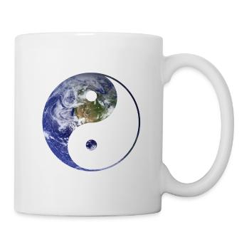 yin and yang earth - Mug - white - Right