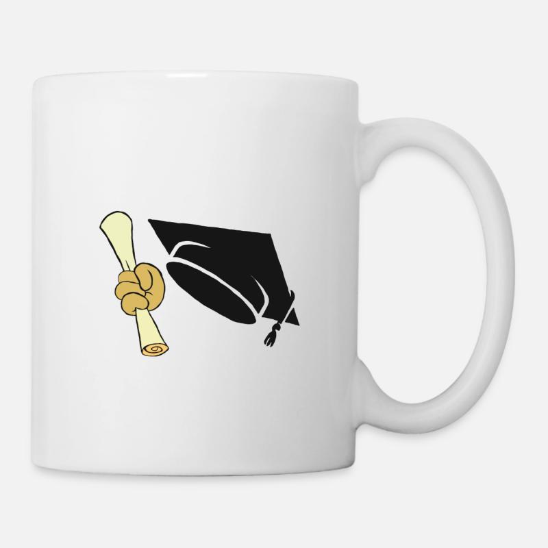 Diplom Studium Uni Abschluss Master Abi Geschenk - Tasse - Weiß