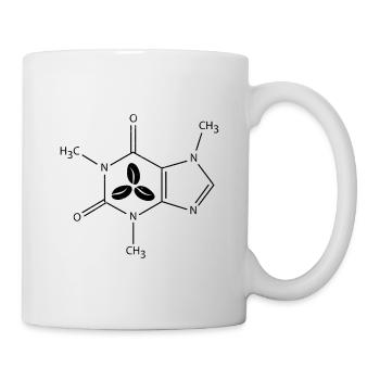 Coffee Caffeine Chemical Formula - Mug - white - Right