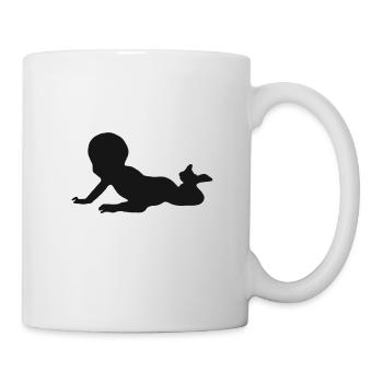 Babies pregnancy cute newborn pregnant - Mug - white - Right