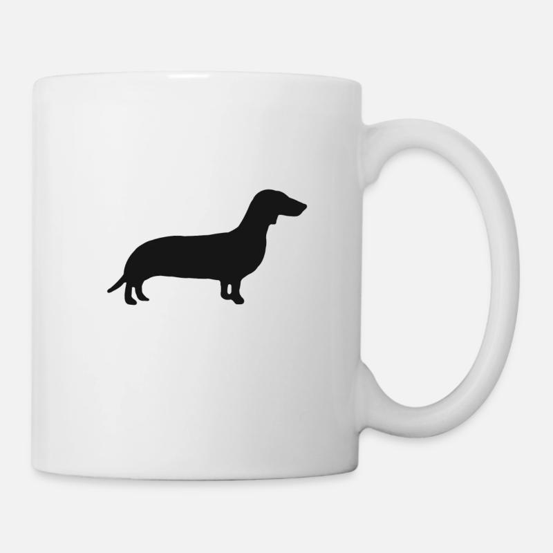 süßer Hund Pudel Rottweiler Beagle Hunde Dackel - Tasse - Weiß
