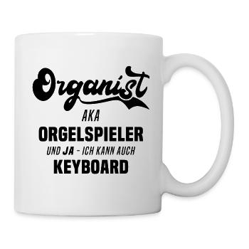 Organ Player Organist Organ Gift Keyboard - Mug - white - Right