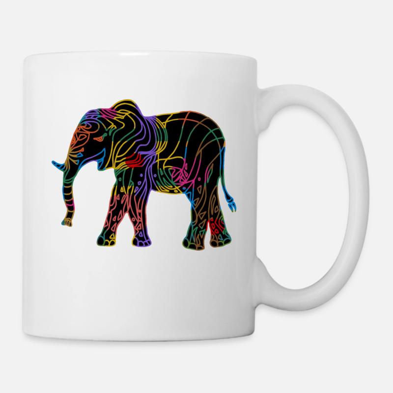 elephant - Mug - white