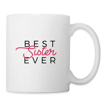 Beste Schwester - Tasse - Weiß - Rechts