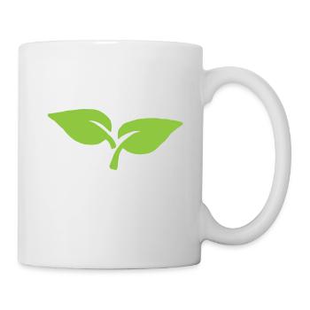 Leaves Garden Green Leaf Vegan Organic Eco Gardener - Mug - white - Right