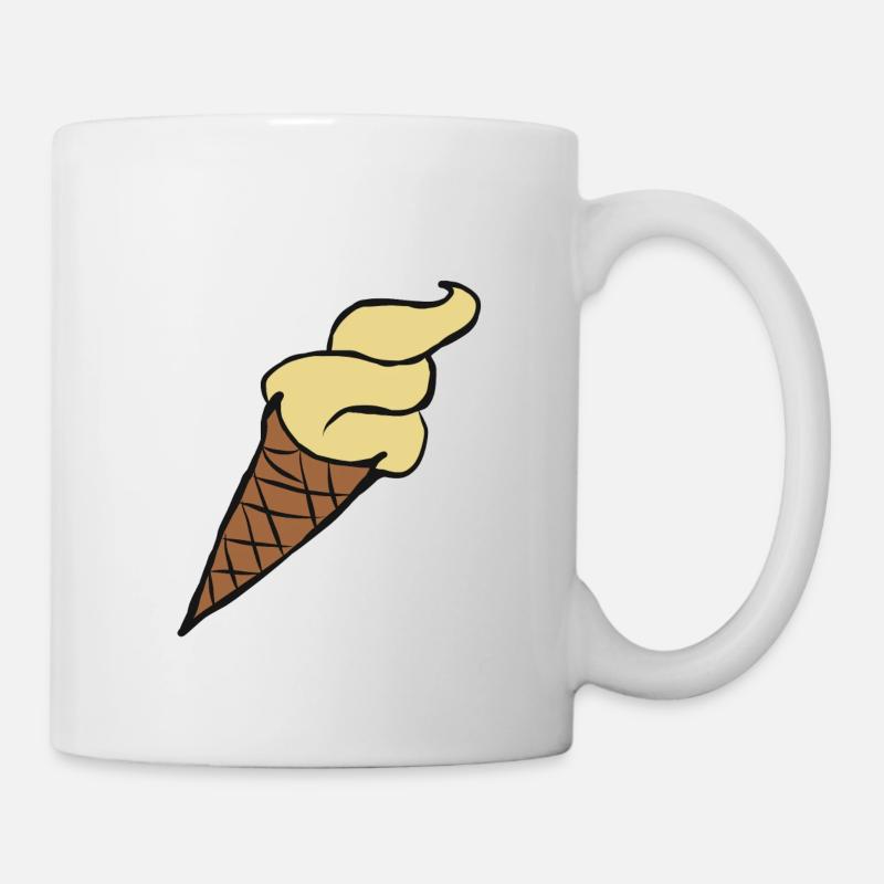 Eiskrem Eis Eiscreme Ice Cream Eiskreme Geschenk - Tasse - Weiß