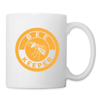 Bee Keeper Abeille Abeille Abeille Abeille abeille nid d’abeille - Mug blanc - blanc - Droite