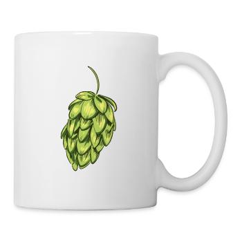 Hopfen - Tasse - Weiß - Rechts
