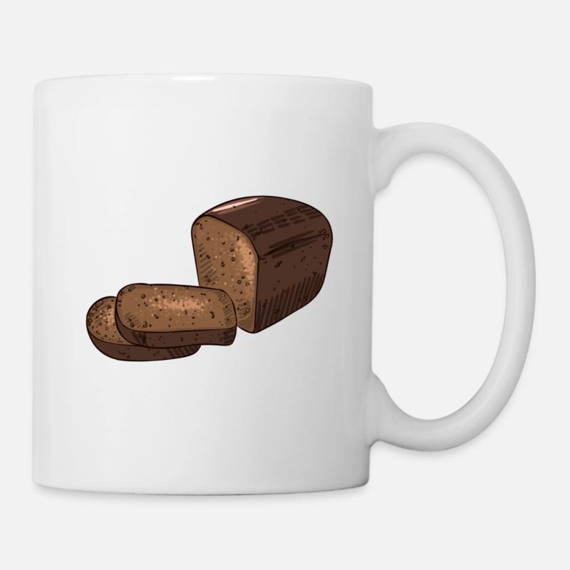 Brot - Tasse - Weiß
