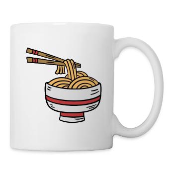 Ramen Nudeln Nudelsuppe Asien Japan Geschenk - Tasse - Weiß - Rechts