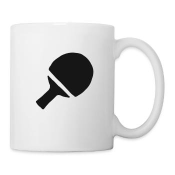 Raquette de tennis de table cadeau de sport de tennis de table - Mug blanc - blanc - Droite