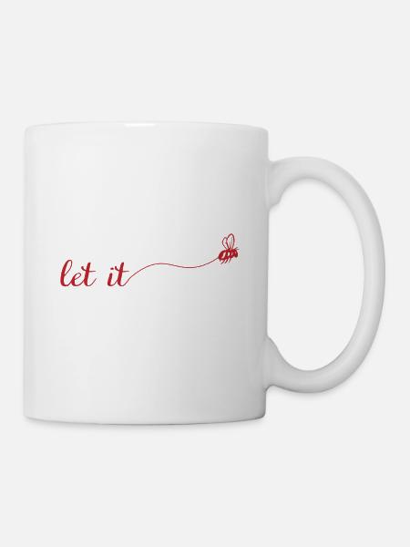 Let it be bee beekeeper honeycomb - Mug - white