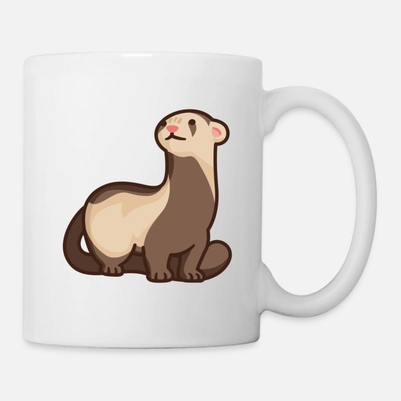 Frettchen - Tasse - Weiß
