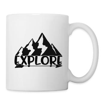 Explore - Tasse - Weiß - Rechts