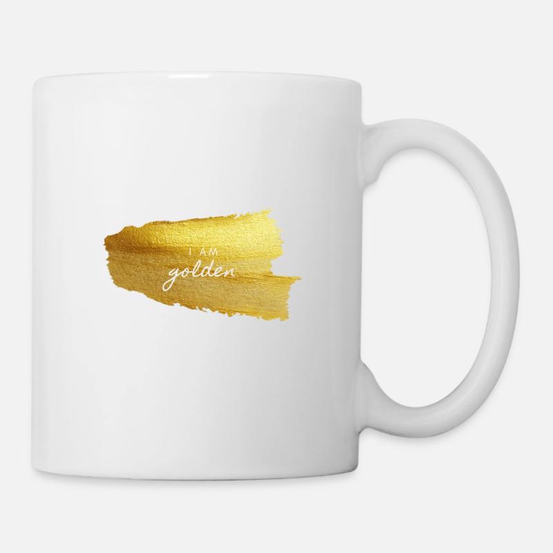 I am golden - Mug - white