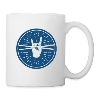 Drum drums drummer music - Mug - white - Right