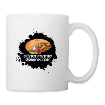 döner - Tasse - Weiß - Rechts