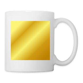 Le fond d'or peut être personnalisé - Mug blanc - blanc - Droite