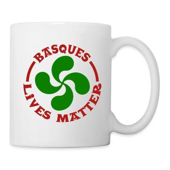 Basken leben Materie - Tasse - Weiß - Rechts