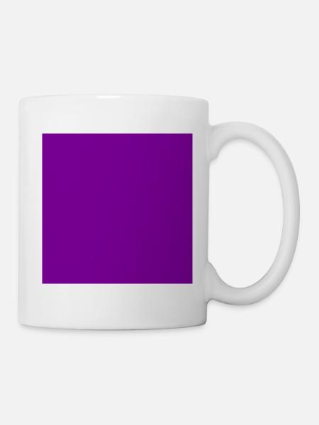 Hintergund lila personalisierbar - Tasse - Weiß