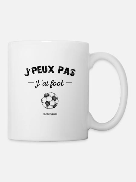 J'PEUX PAS J'AI FOOT WHITE - Mug blanc - blanc
