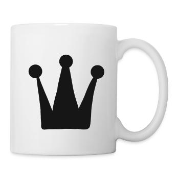 Krone King Kronen Krona König Queen Prinz Geschenk - Mug - white - Right