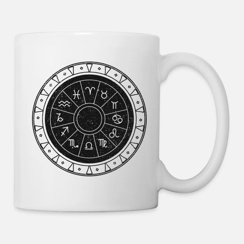 Sternbild Kreis Sternzeichen Astrologie Horoskop - Tasse - Weiß