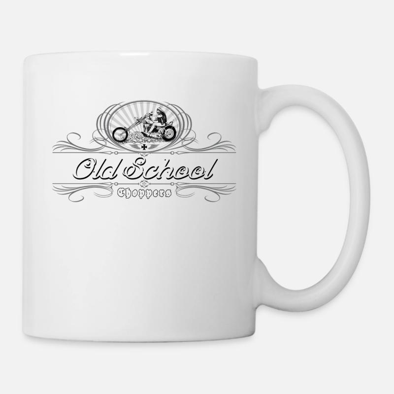 Old School Choppers - Tasse - Weiß