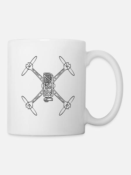 drone fpv /racingdrone / drone pilote - Mug blanc - blanc