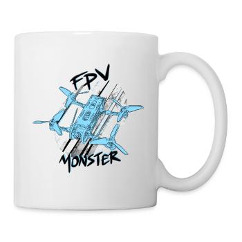 FPV monster /drone fpv /racingdrone / drone pilote - Mug blanc - blanc - Droite