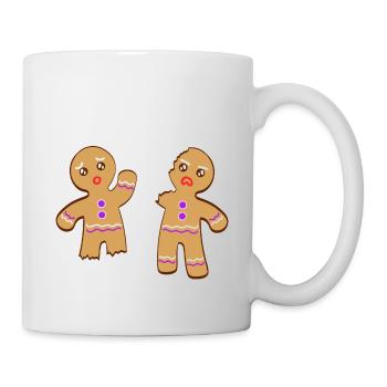"Je ne peux pas sentir mes jambes quoi?" Design - Mug blanc - blanc - Droite