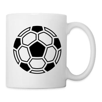 Football Mosaic (Ball Logo Symbol Pictogram / 2C) - Mug - white - Right