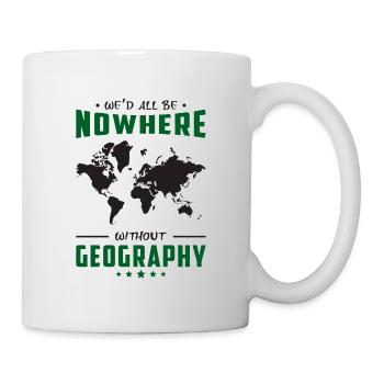 Geografie Lehrer Geocaching Geography GPS Geschenk - Tasse - Weiß - Rechts