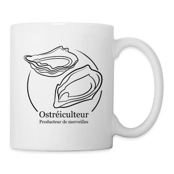 Ostréiculteur producteur de merveilles / huîtres - Mug blanc - blanc - Droite