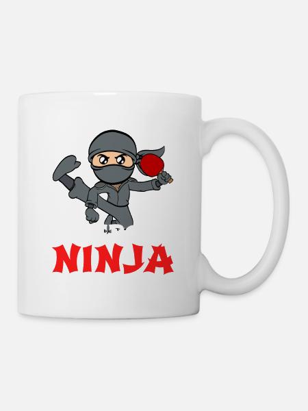 Grand fan de tennis de table? Voici une chemise - Mug blanc - blanc