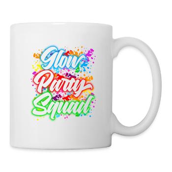 Freundschaft Ziele Glow Party Squad Neon Bright - Tasse - Weiß - Rechts