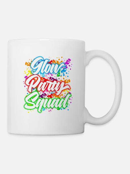 Vriendschapsdoelen Glow Party Squad Neon Bright - Mok - wit